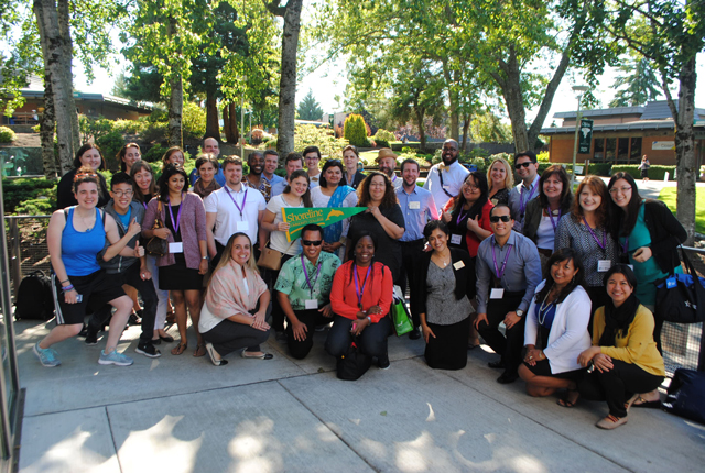 EducationUSA advisors with Shoreline students and staff