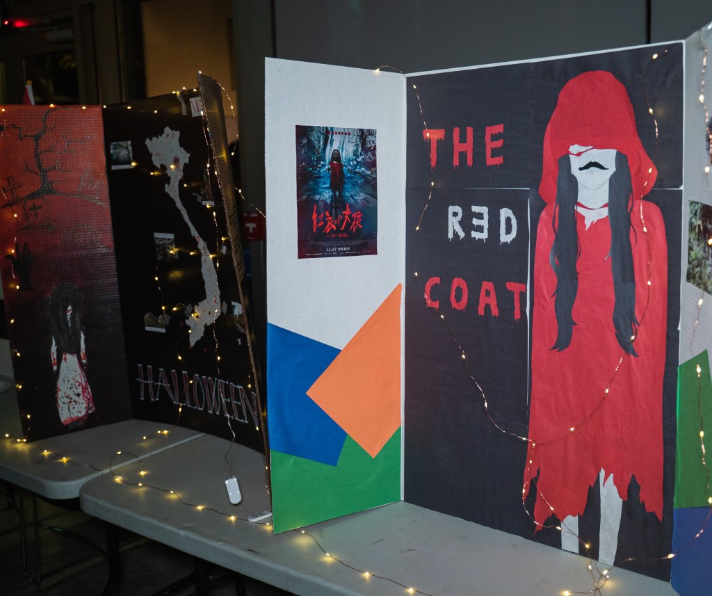 Students shared scary myths and ghost stories from their culture